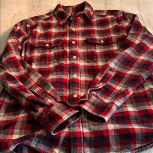 Men's Red Plaid Flannel Shirt